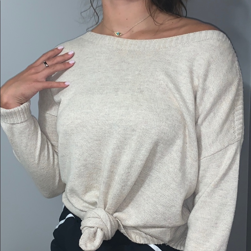 Cream sweater